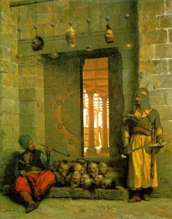 Jean Leon Gerome Heads of the Rebel Beys at the Mosque of El Hasanein Spain oil painting art